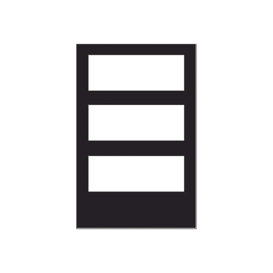 Puerta para Gabinete de 3 Niveles / para Paneles NOTIFIER / Color Negro