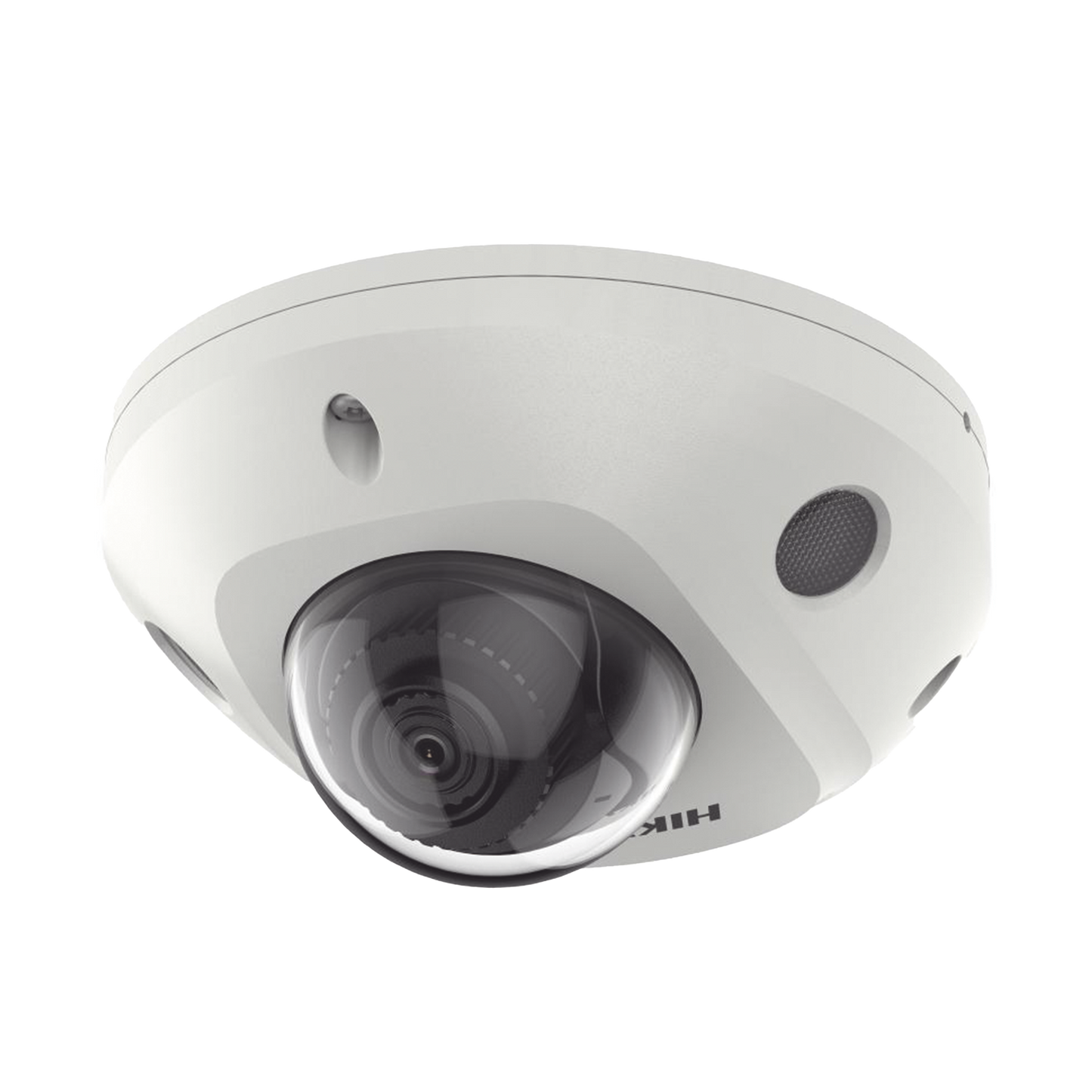 Mini Domo IP 4 Megapixel / Lente 2.8 mm / Micrófono Integrado / 30 mts IR EXIR / Exterior IP67 / IK8 /  WDR 120 dB / PoE / ACUSENSE (Evita Falsas Alarmas) / Entrada y Salida de Audio y Alarma / MicroSD / ONVIF / ACUSEARCH