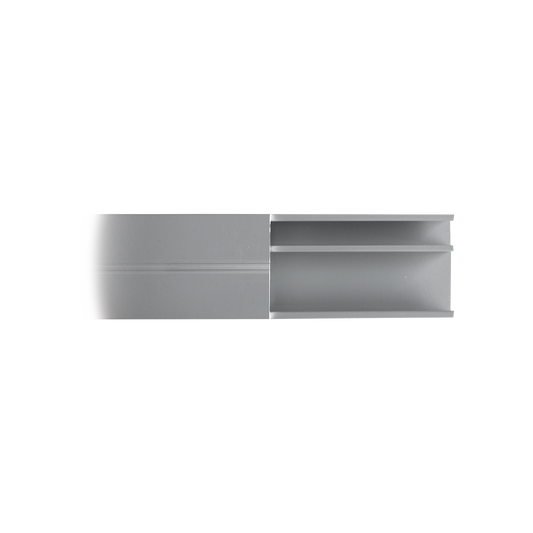 Canaleta de aluminio línea X color blanco, 53 x 14,66 mm, tramo de 2 metros