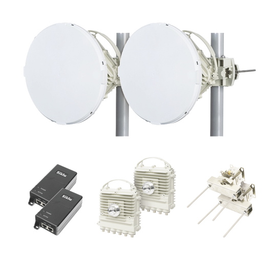 Enlace a la velocidad de la fibra, Banda Libre en México, Sin Interferencia, 2 Gbps Reales Full Duplex, 5 km
