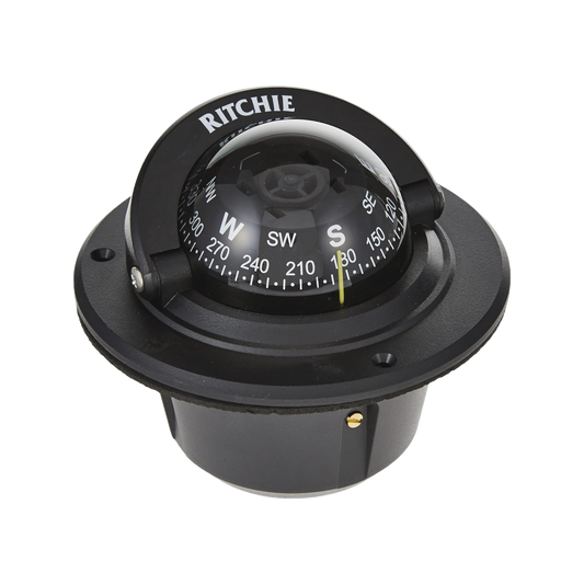 Brújula serie Explorer en color negro, con iluminación nocturna color verde.