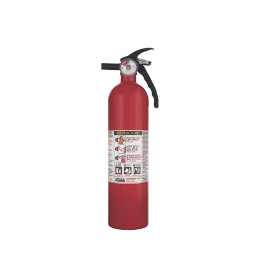 Extintor Desechable de Polvo Químico Seco ? Fuegos Clase A, B y C? SOPORTE PLASTICO ? Paquete con 6 Piezas de 2.5 lb