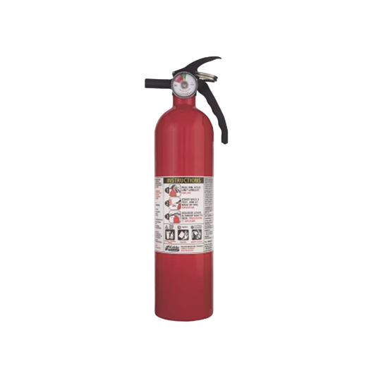 Extintor Desechable de Polvo Químico Seco ? Fuegos Clase A, B y C? Soporte Metalico ? Paquete con 6 ? 2.5 lb pieza