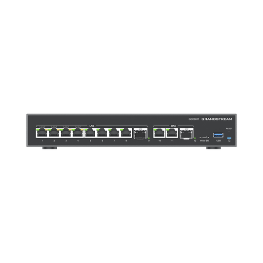 4 en 1: Firewall, Router, PBX IP, Switch 10 Puertos Gigabit (4 PoE) + 2 Puertos SFP 2.5 Gigabit