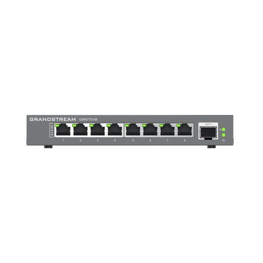 Switches de red Multi-Gigabit de 2.5G No Administrable / 8 Puertos RJ45 de 100/1000/2500Mbps / 1 puerto de fibra SFP+