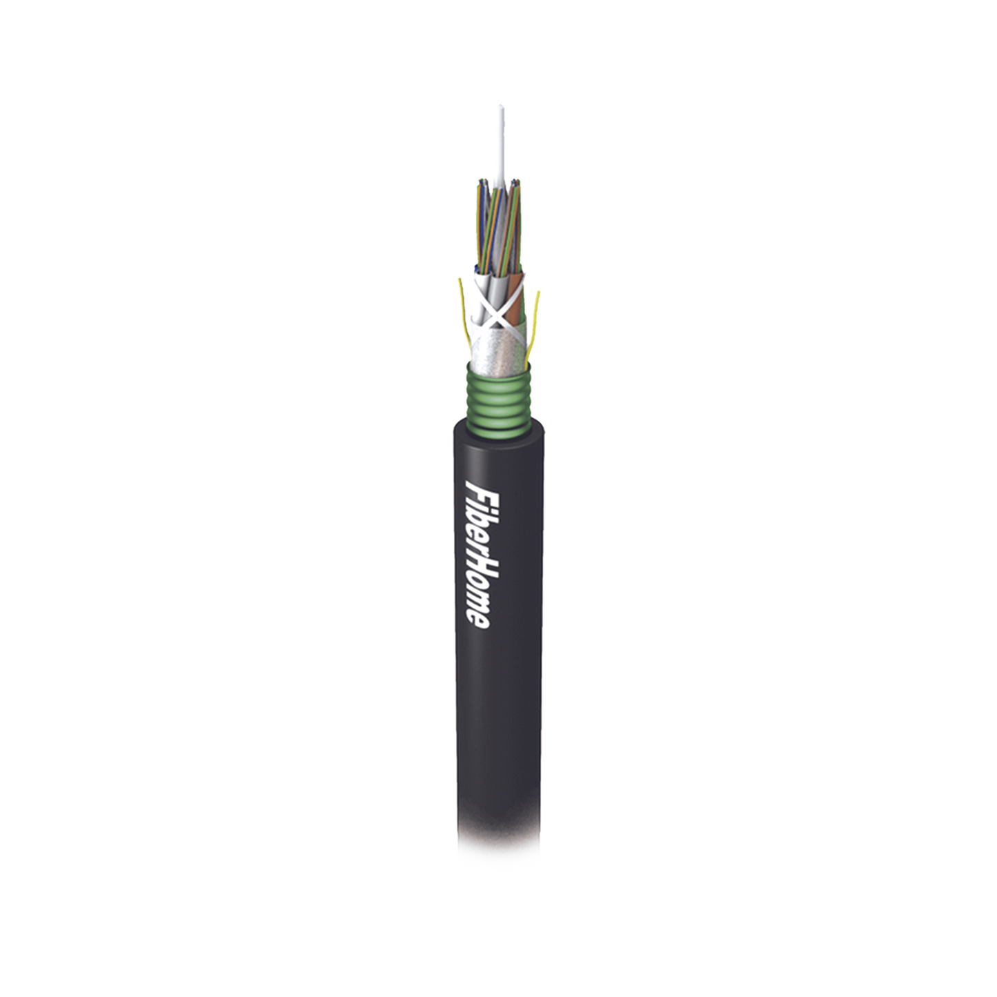 Kilómetro de Fibra Óptica para Exterior G.652D, Armada, Monomodo de 12 Hilos, Loose Tube, Color Negro, (Para Instalación en Ducto/Subterráneo)