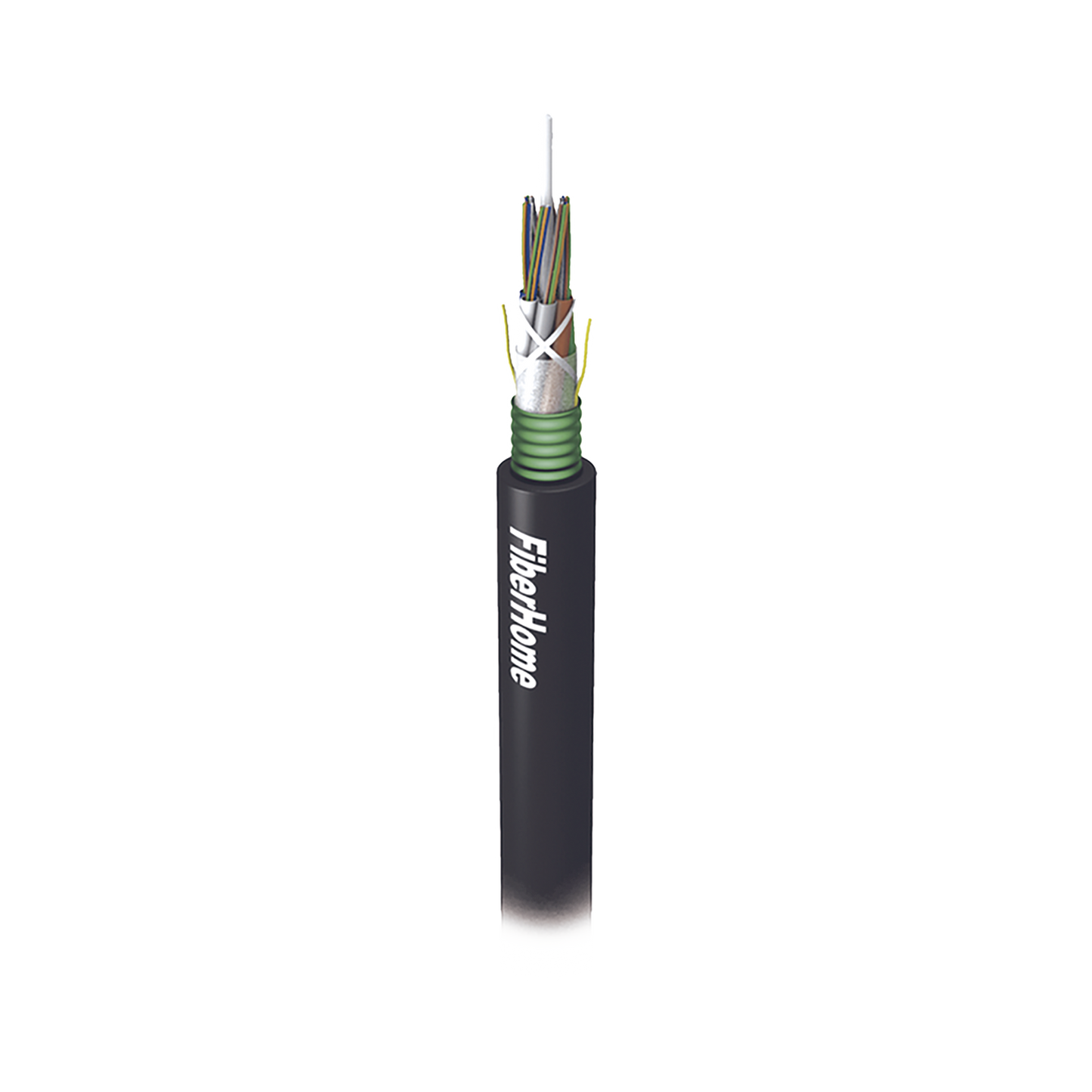 Kilómetro de Fibra Óptica para Exterior G.652D, Armada, Monomodo de 48 Hilos, Loose Tube, Color Negro (Para Instalación en Ducto/Subterráneo)