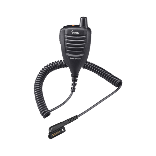 Micrófono de solapa IP67 con GPS para radios ICF52D/62D