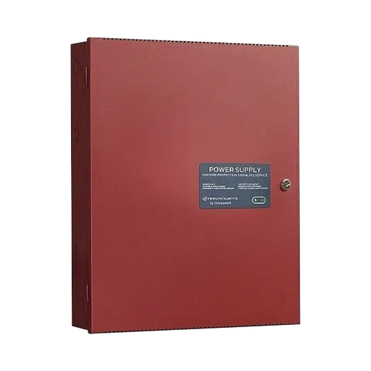 Fuente de Alimentación Remota / 6 Amperes / 2 Entradas / 5 Salidas NAC o Auxiliar de 24 Vcc / Compatible con paneles Notifier, Farenhyt, Silent Knight y Fire-Lite / Gabinete Rojo