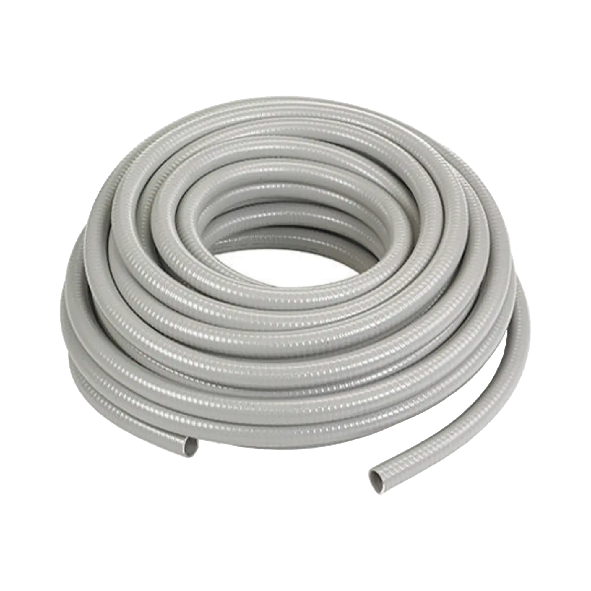 Manguera hermética tipo PolyTuff no metálica, gris de 3/8