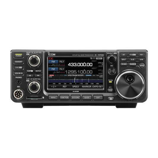 RADIO MOVIL TRIBANDA D-STAR  VHF / UHF (144, 430/440, 1200 MHz) POTENCIA 100W DE POTENCIA, PANTALLA TÁCTIL A COLOR DE 4.3"