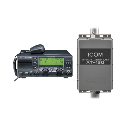 Kit de radio IC-M700pro con sintonizador de antena AT-130