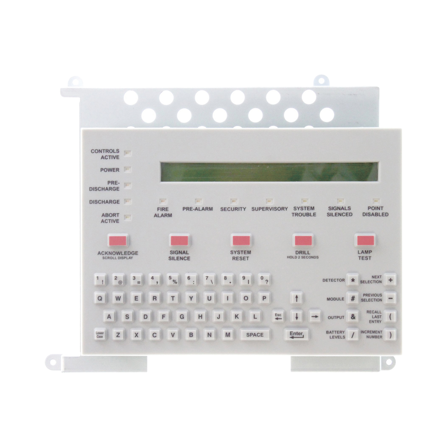 Teclado con Pantalla LCD de 80 Caracteres / para CPU2-640 y NFS-320 de NOTIFIER / Texto en Inglés