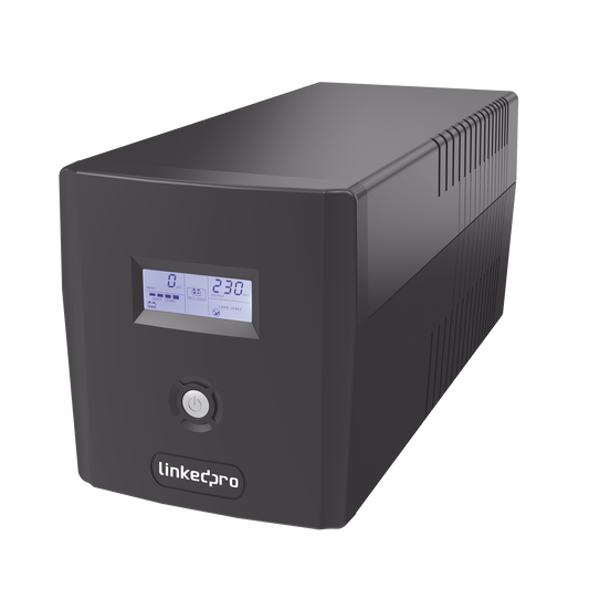UPS C/DISPLAY L/INTERACTIVA  600VA/360W, 6 TOMAS 5-15R, REGULADOR D/VOLT., PROT. RJ45 + USB
