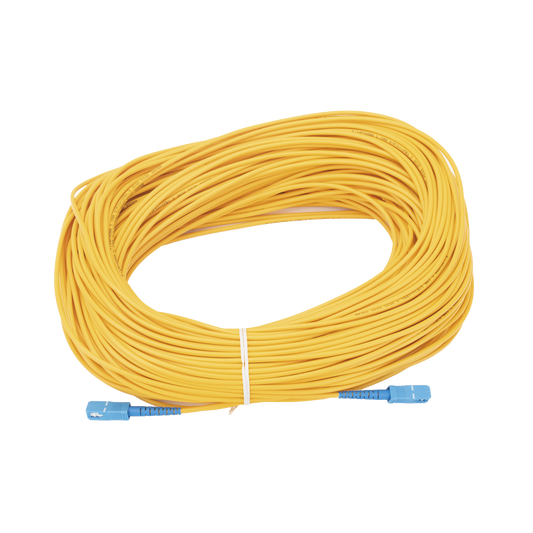 Jumper de Fibra Óptica Monomodo SC/UPC-SC/UPC Simplex de 80 metros,  3mm