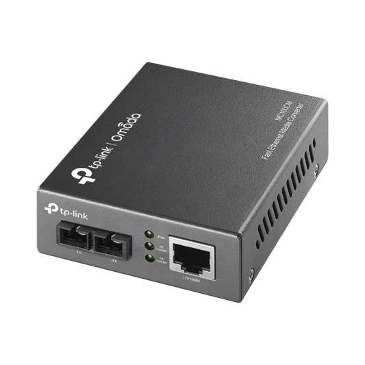 Convertidor Firba Óptica Multimodo /  1 Puerto RJ45 10/100 Mbps / Puerto Fibra Óptica SC 100 Mbps / Hasta 2 Km / Plug and Play