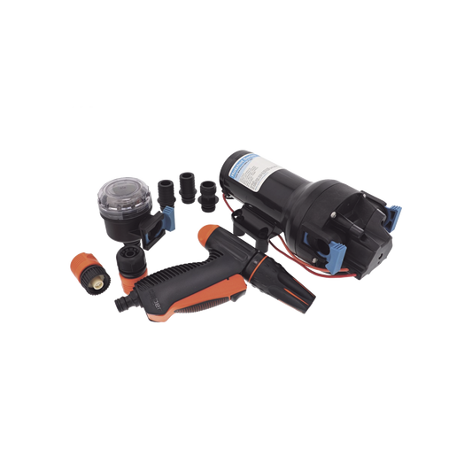 Bomba de diafragma controlada por presión para trabajos pesados ??HotShot Wash Down de 12 Vcd
