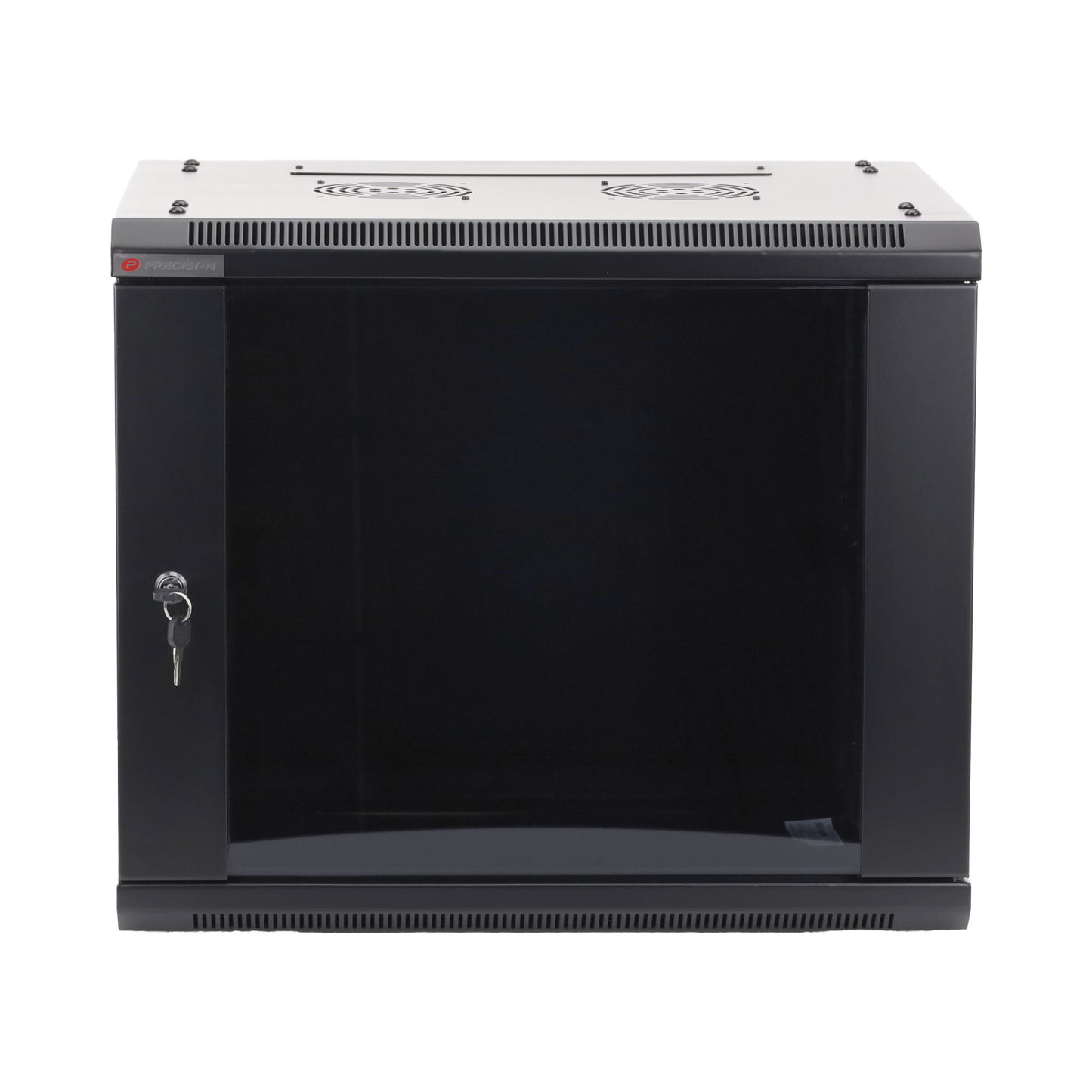 Gabinete PRECISION, Con Puerta de Cristal, de 19in, 9UR, 450mm de Profundidad, Color Negro