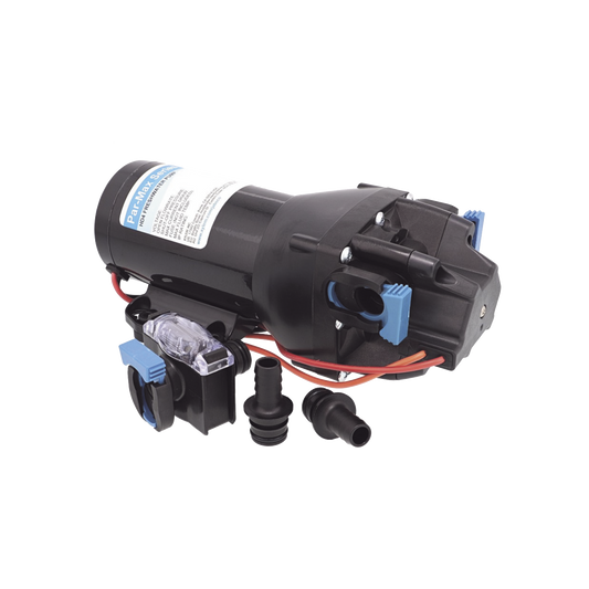 Bomba controlada por presión Par Max HD 4' a 12 Vca, alta presión 40 psi 15 lpm / 4 gpm
