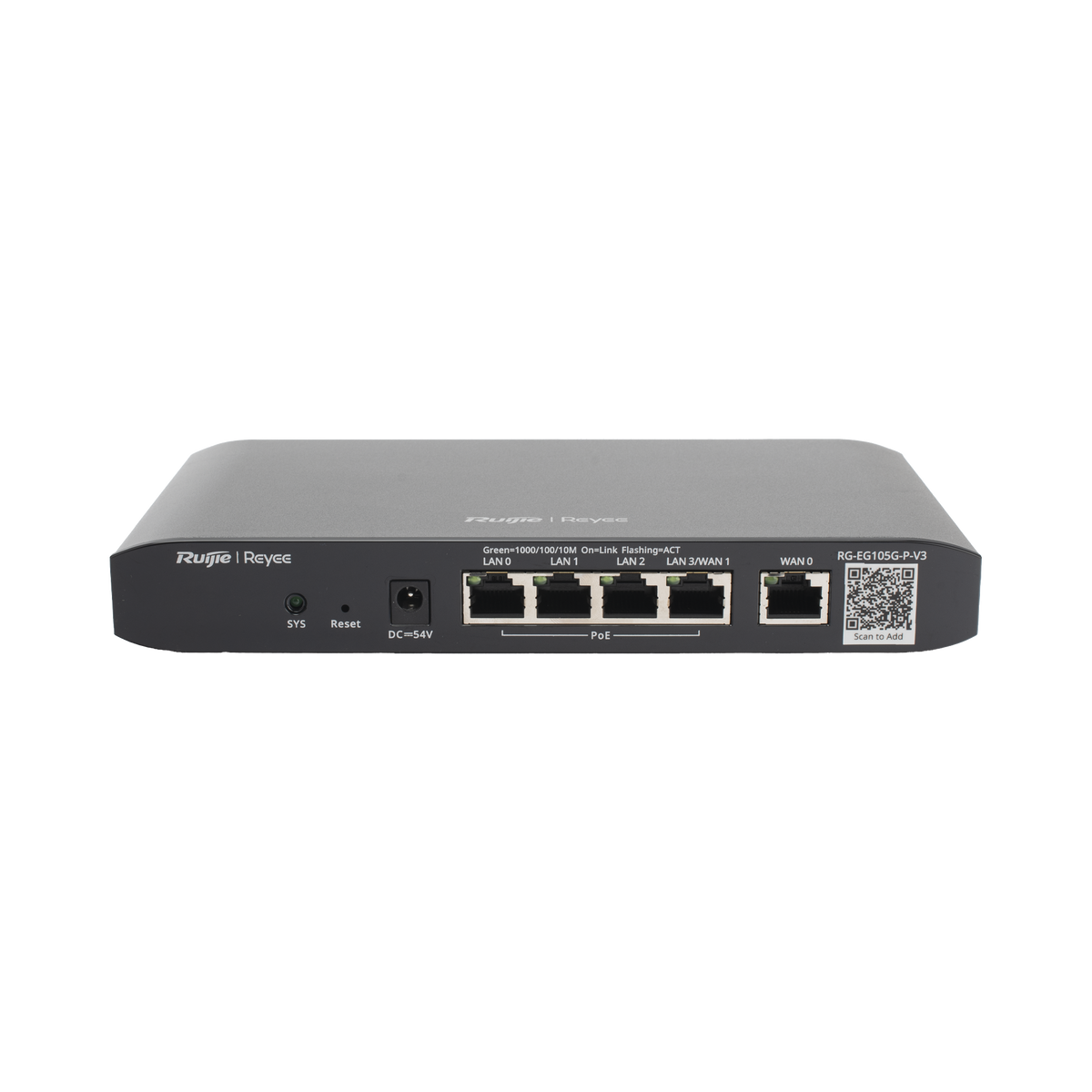 Mega Vrouter Router Balanceador Administrable Cloud con POE+ 54w, 3 puertos LAN gig ...