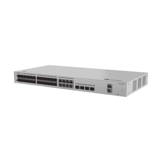 Switch Gigabit Administrable Capa 3 / 24 puertos SFP / 8 puertos 10/100/1000 Mbps (Combo) / 4 Puertos SFP+ Uplink / iStack /Administración Nube Gratis