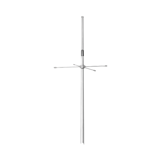 Antena Omnidireccional con Plano de Tierra, 490-512 MHz, 2.5 dBd, Ajustable a 5 MHz en el Rango de Frecuencia, 100 Watt, N Macho.