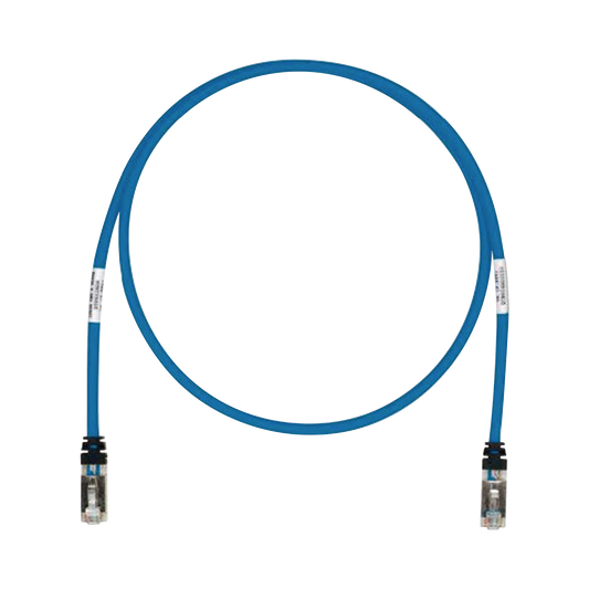 Patch Cord Cat6A, Blindado S/FTP, CM/LS0H, 50ft, Color Azul