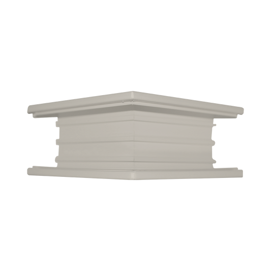 Esquinero exterior color Marfil de PVC auto extinguible, para canaleta TEK-100-M (5576-14001)
