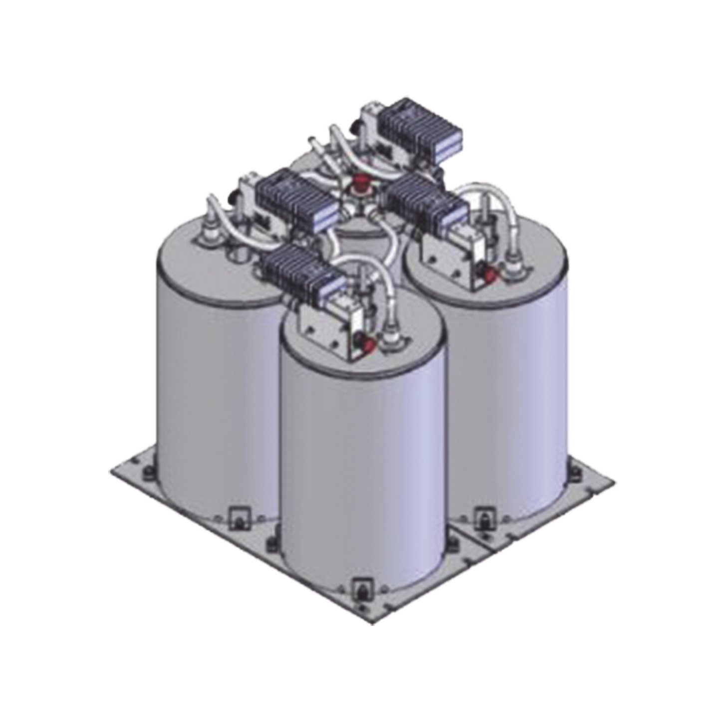Combinador SINCLAIR, 4 Canales, 430-470 MHz, Montaje en Rack 19", 100 kHz, 125 Watt, N Hembras.