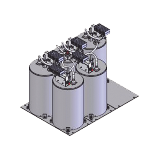 Combinador SINCLAIR, 6 Canales, 430-470 MHz, Montaje en Rack 19", 100 kHz, 125 Watt, N Hembras.