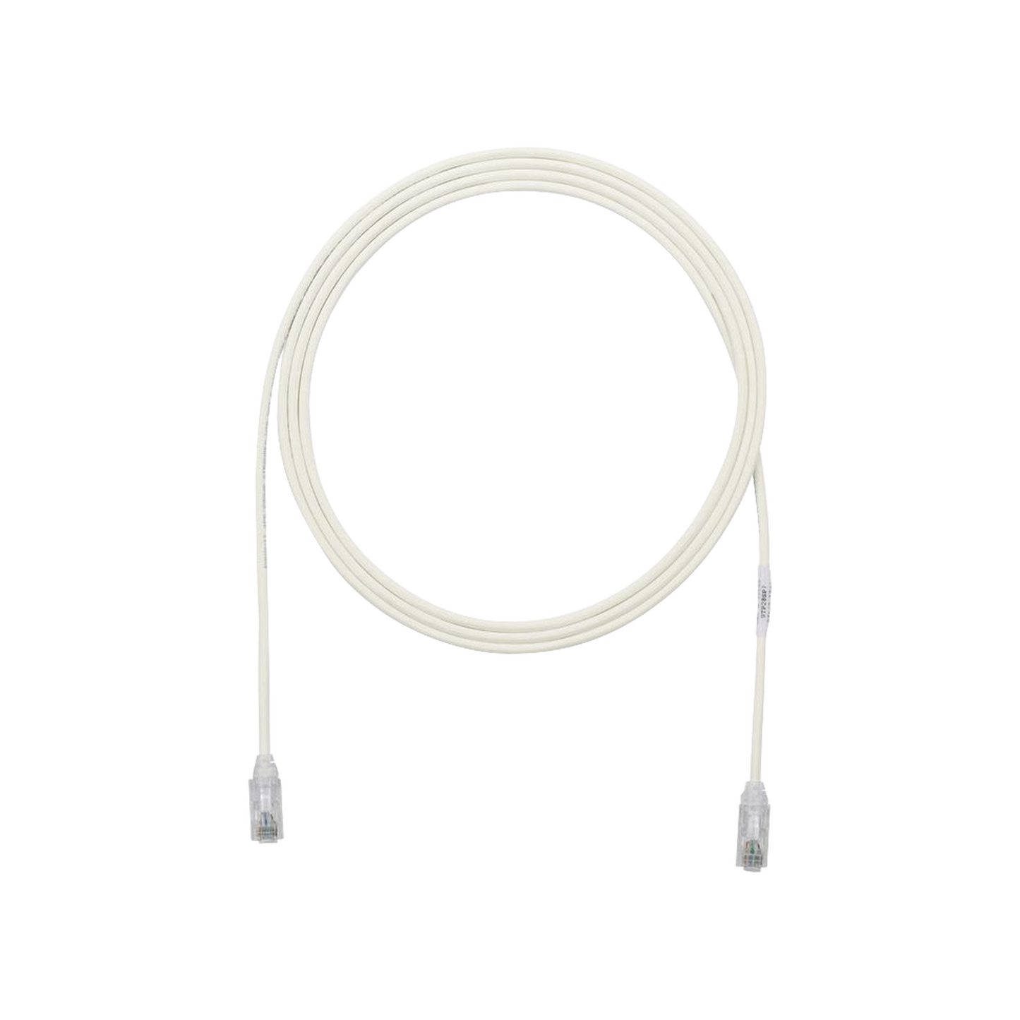 Cable de Parcheo TX6, UTP Cat6, Diámetro Reducido (28AWG), Color Blanco Mate, 3ft