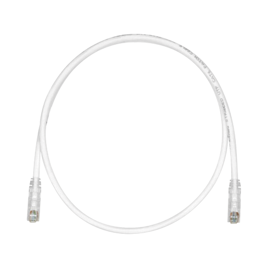 Cable de Parcheo TX6, UTP Cat6, 24 AWG, CM, Color Blanco Mate, 50 cm