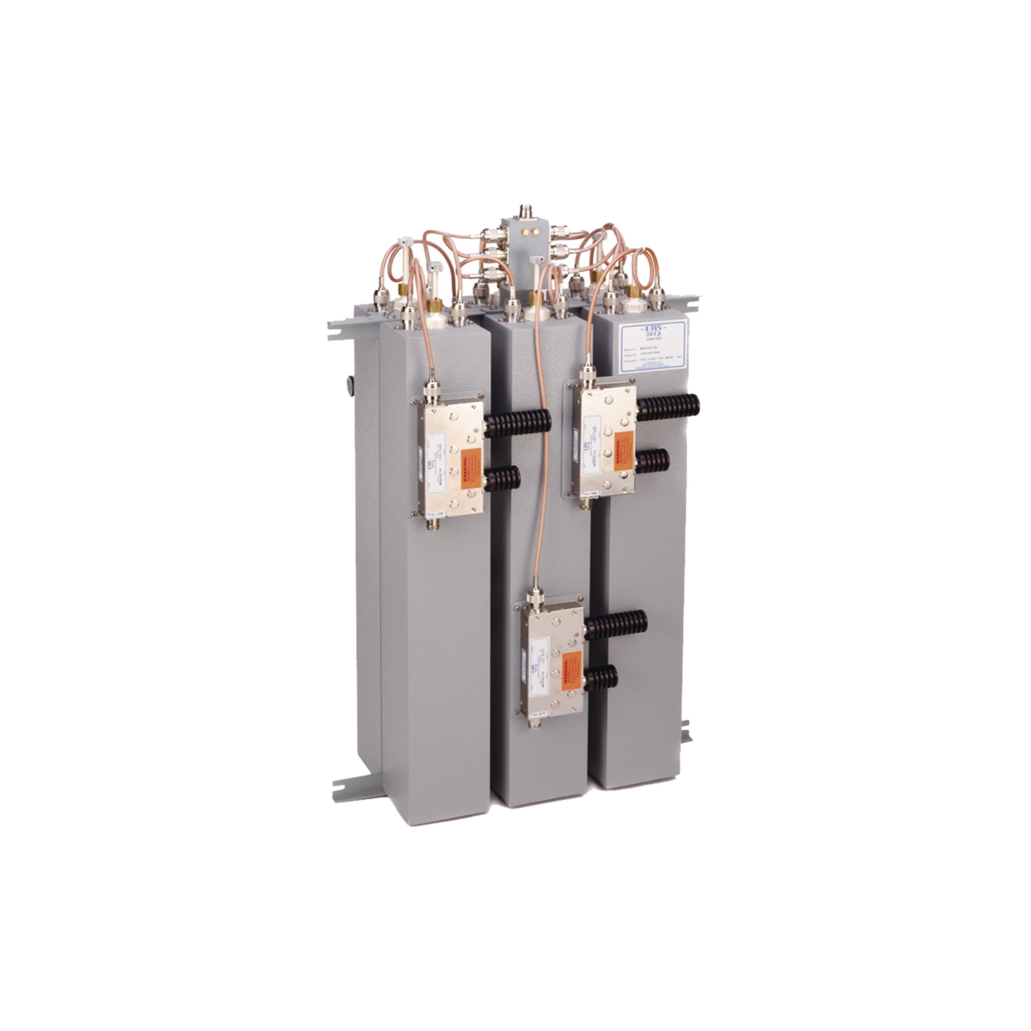 Combinador 148-174 MHz, para 7 Canales, 125 Watt, 200 KHz (min.) de Sep. Tx-Tx, 2 Circ. N Hembra.