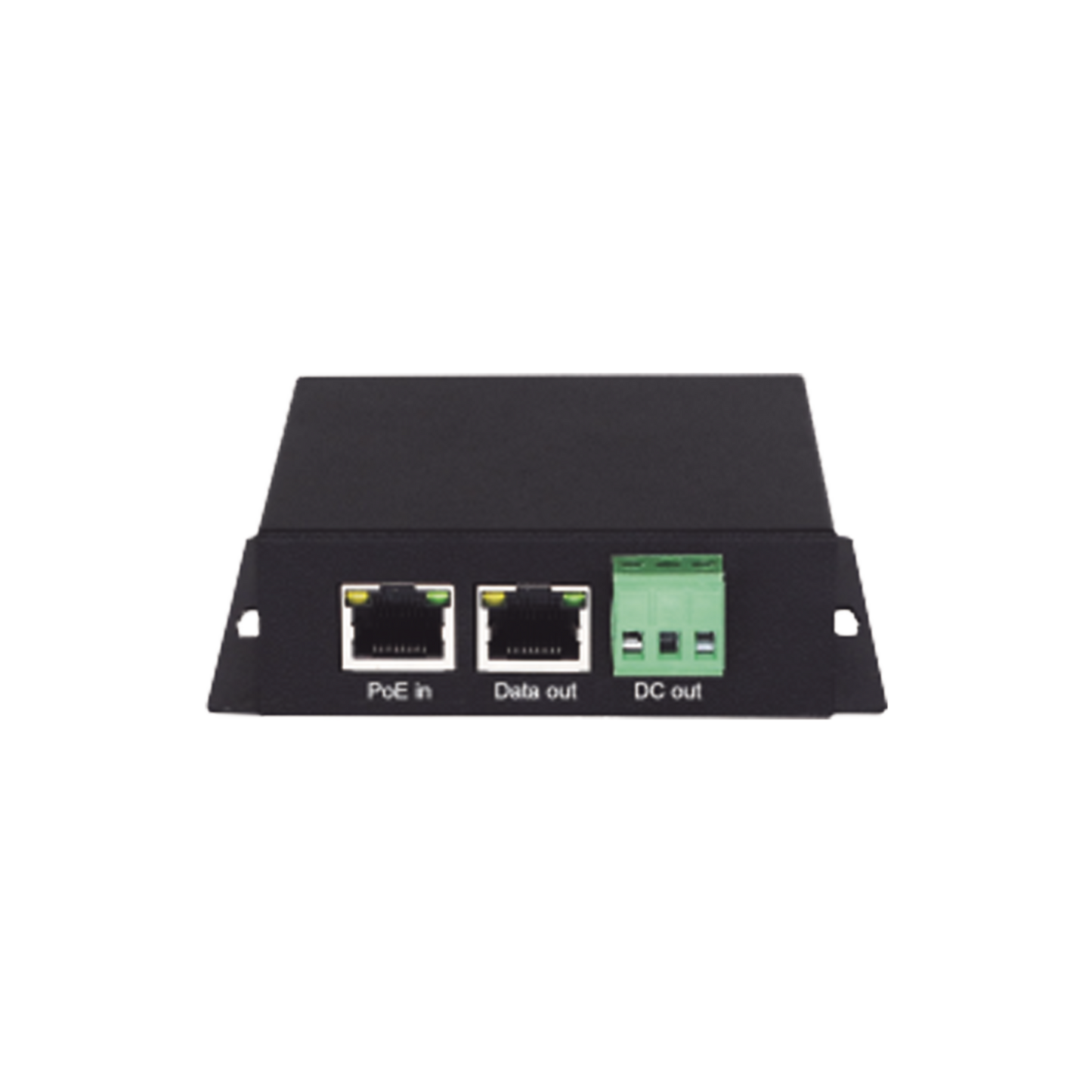 Splitter PoE / 1 Puerto PoE Entrada / 1 Puerto Salida Datos / 1 Salida de 12 Vcc, 2A / Presupuesto PoE 30W /
