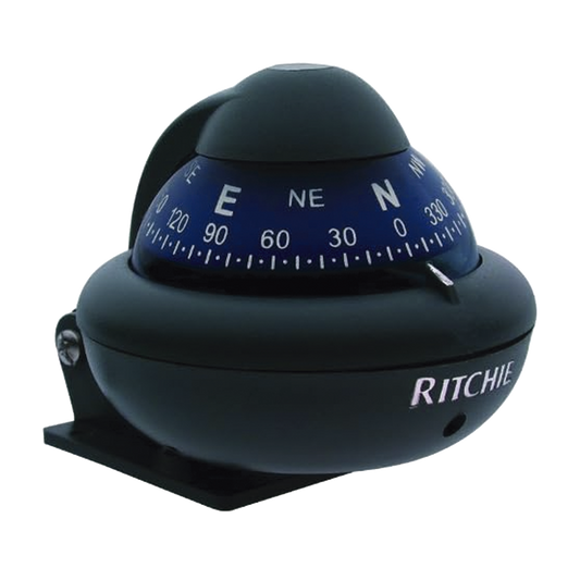 Brújula serie Explorer en color gris, con iluminación nocturna color verde.