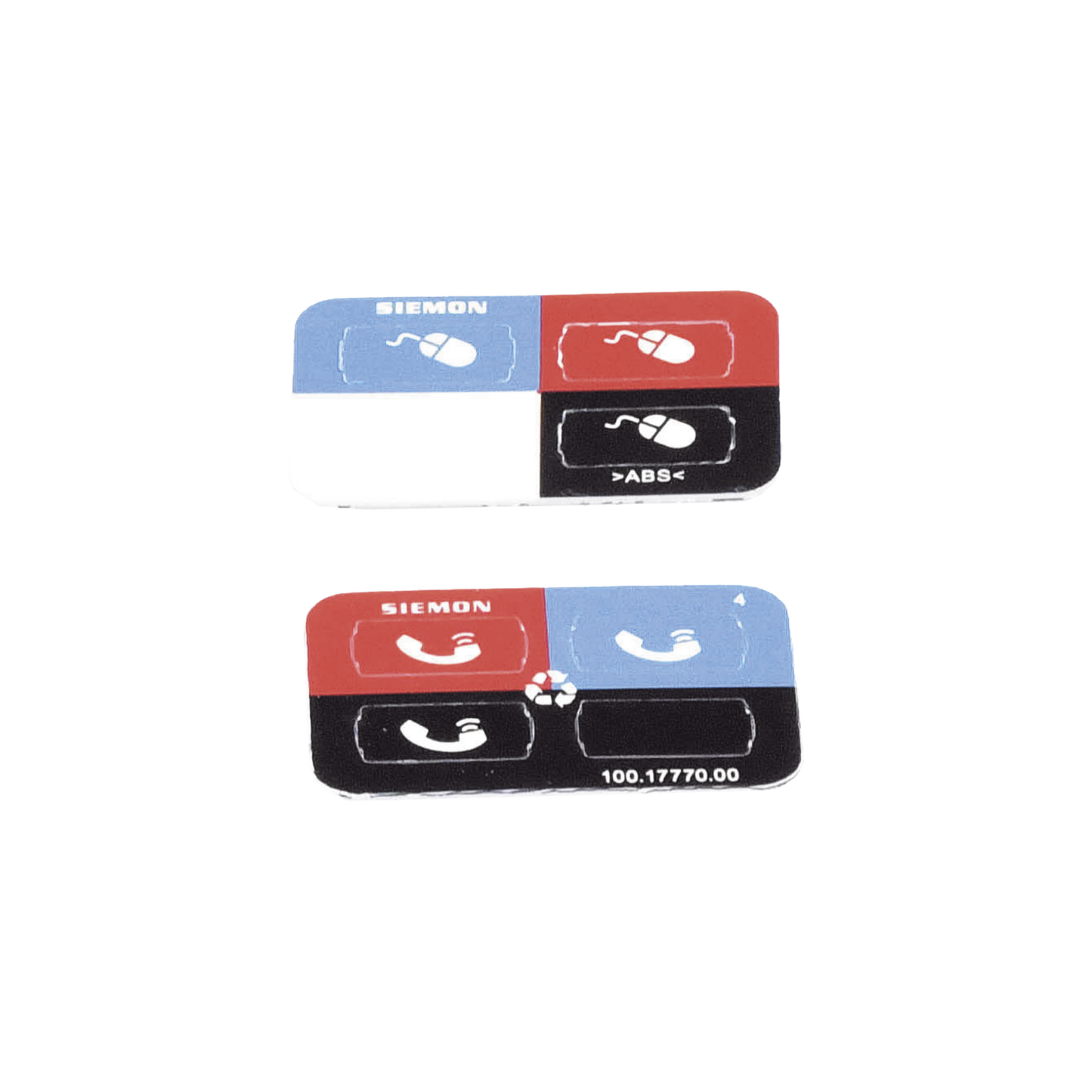 Icono UltraMax para identificación de Jacks, Color Negro, Bolsa con 100 Piezas